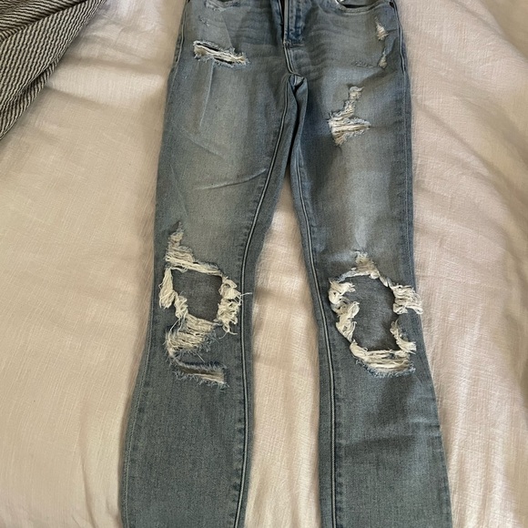 Abercrombie & Fitch Denim - Abercrombie & Fitch Super Skinny Distressed Blue Jeans Size 000 23 NWT